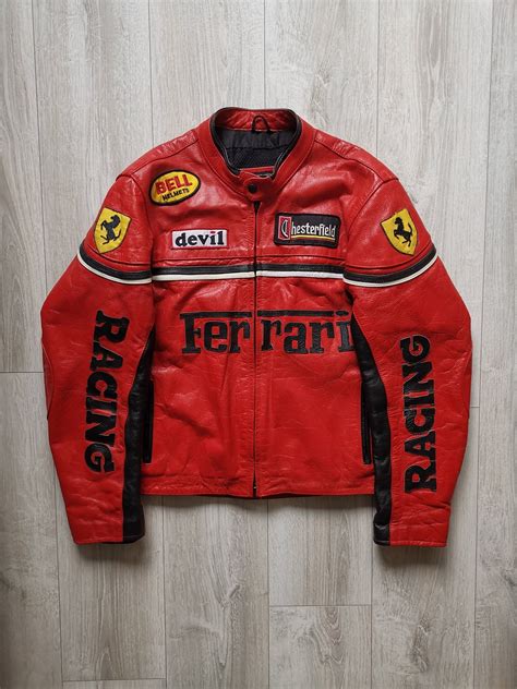 old ferrari jacket|racing jacket vintage men.